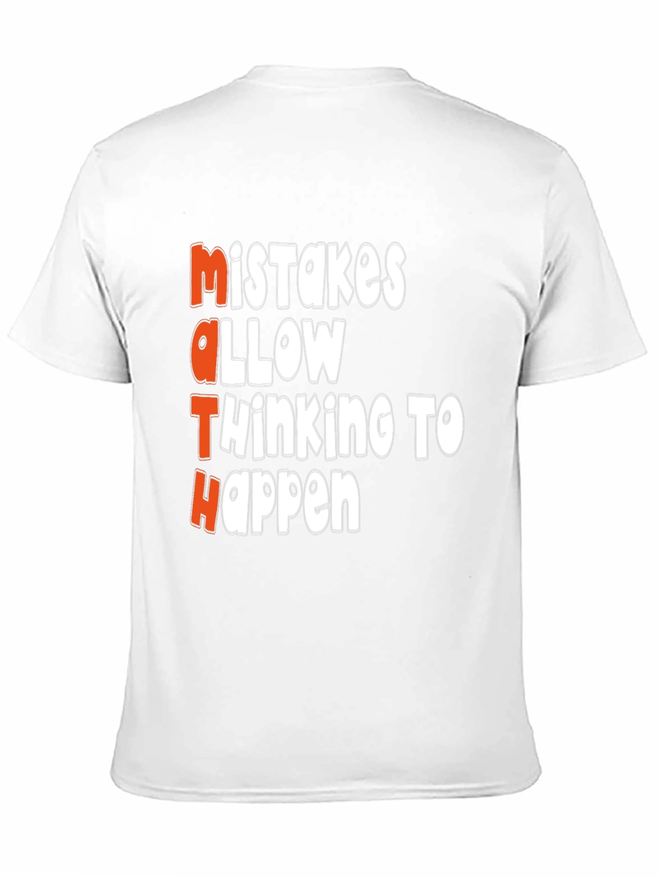 Black Math Mistakes T-Shirt: Thinking Happens view 11