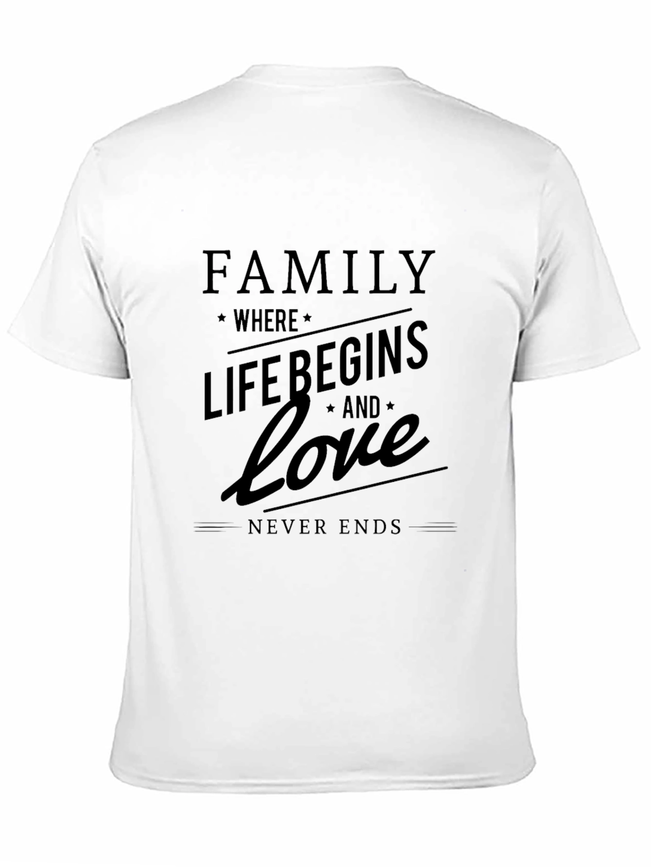 Black Family Where Life Begins T-Shirt view 11