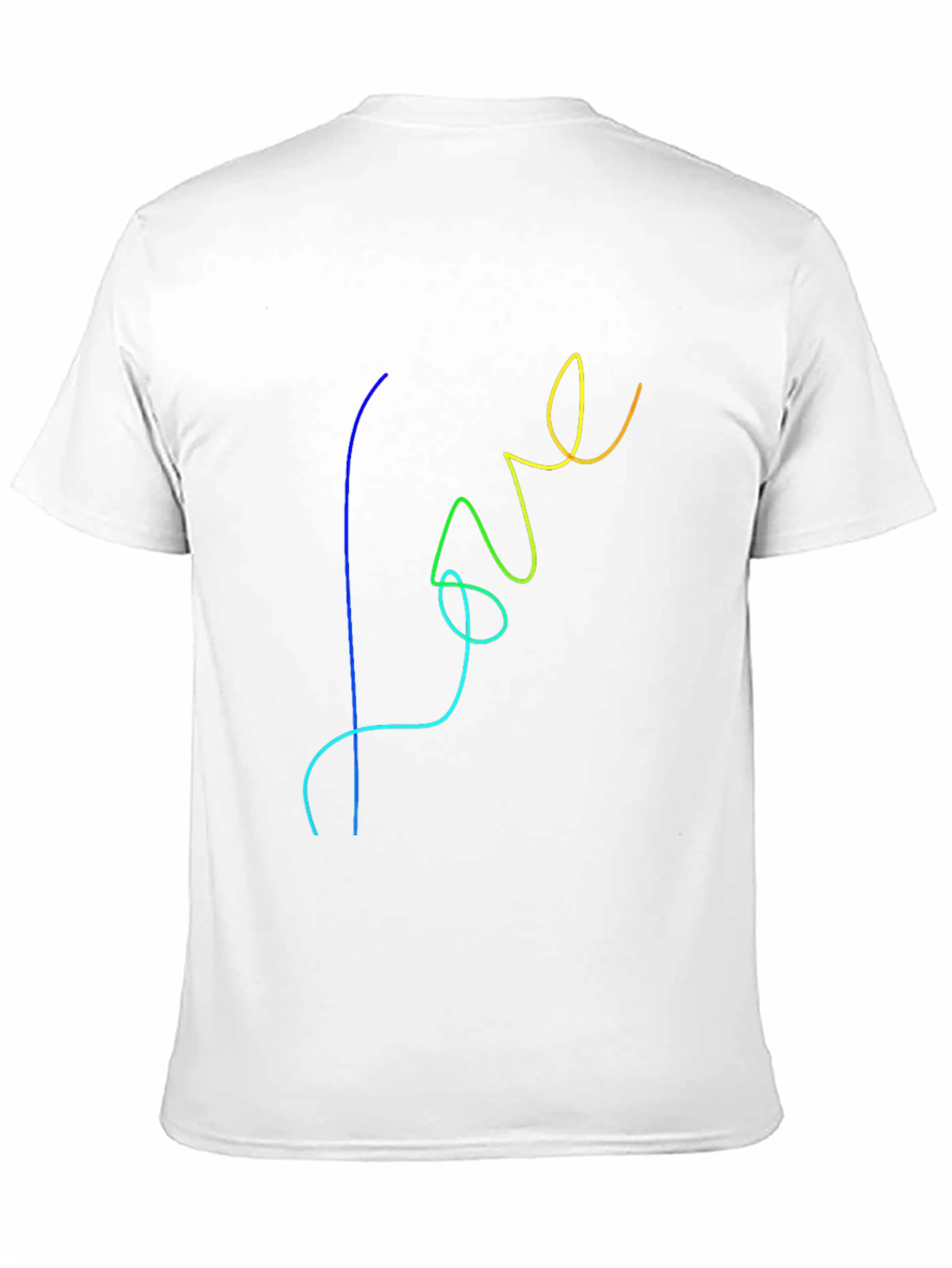 Black Rainbow Love Graphic Black T-Shirt view 11
