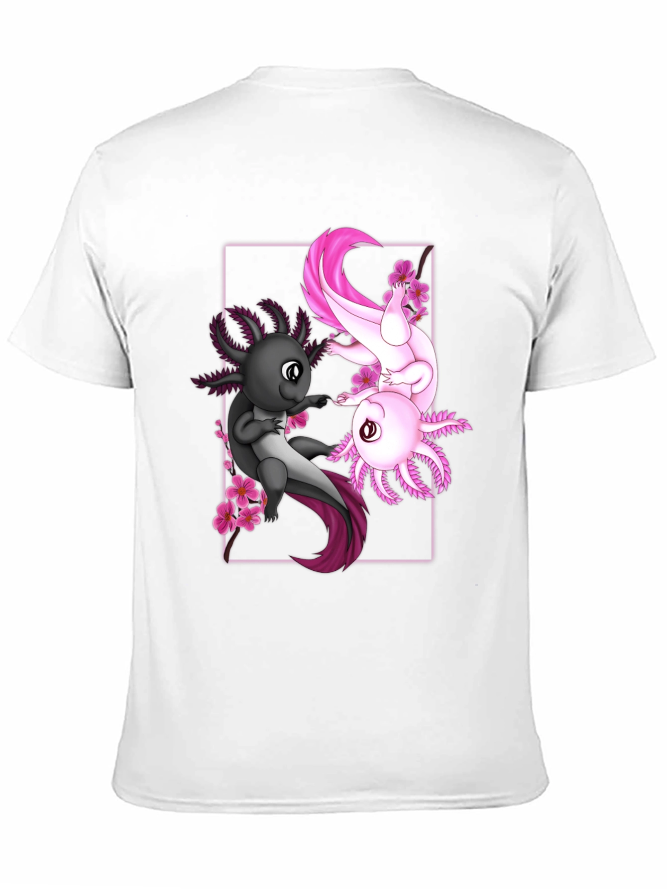 Black Axolotl Graphic Tee - Unique Anime Style Shirt view 11