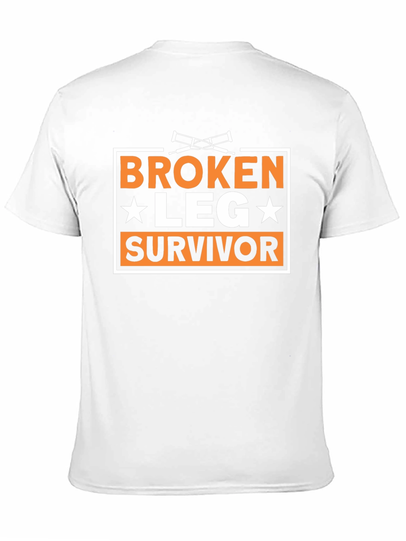 Black Broken Leg Survivor T-Shirt view 11