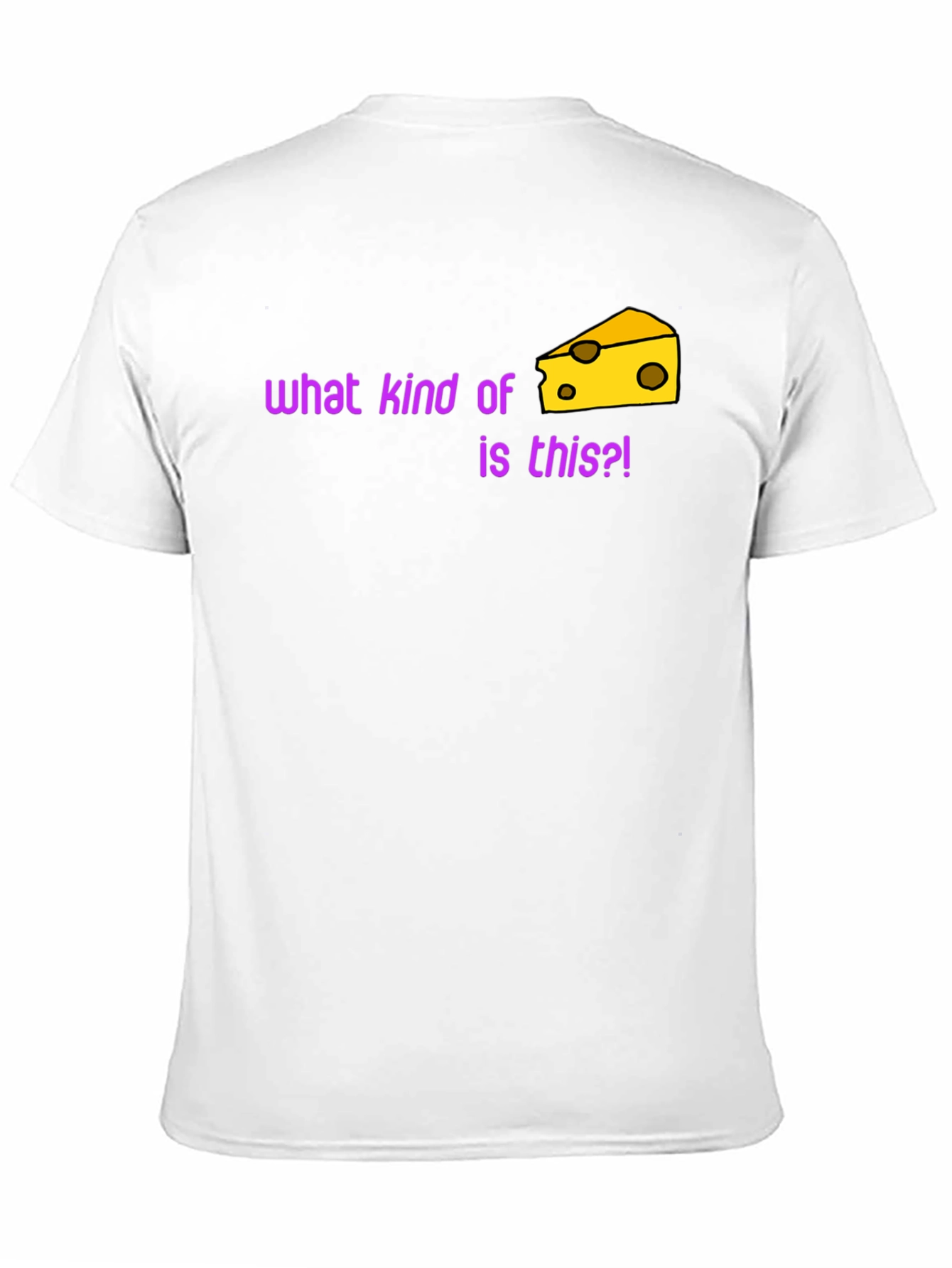 Black Funny Cheese T-Shirt - What Kind of Cheese Is This?! view 11