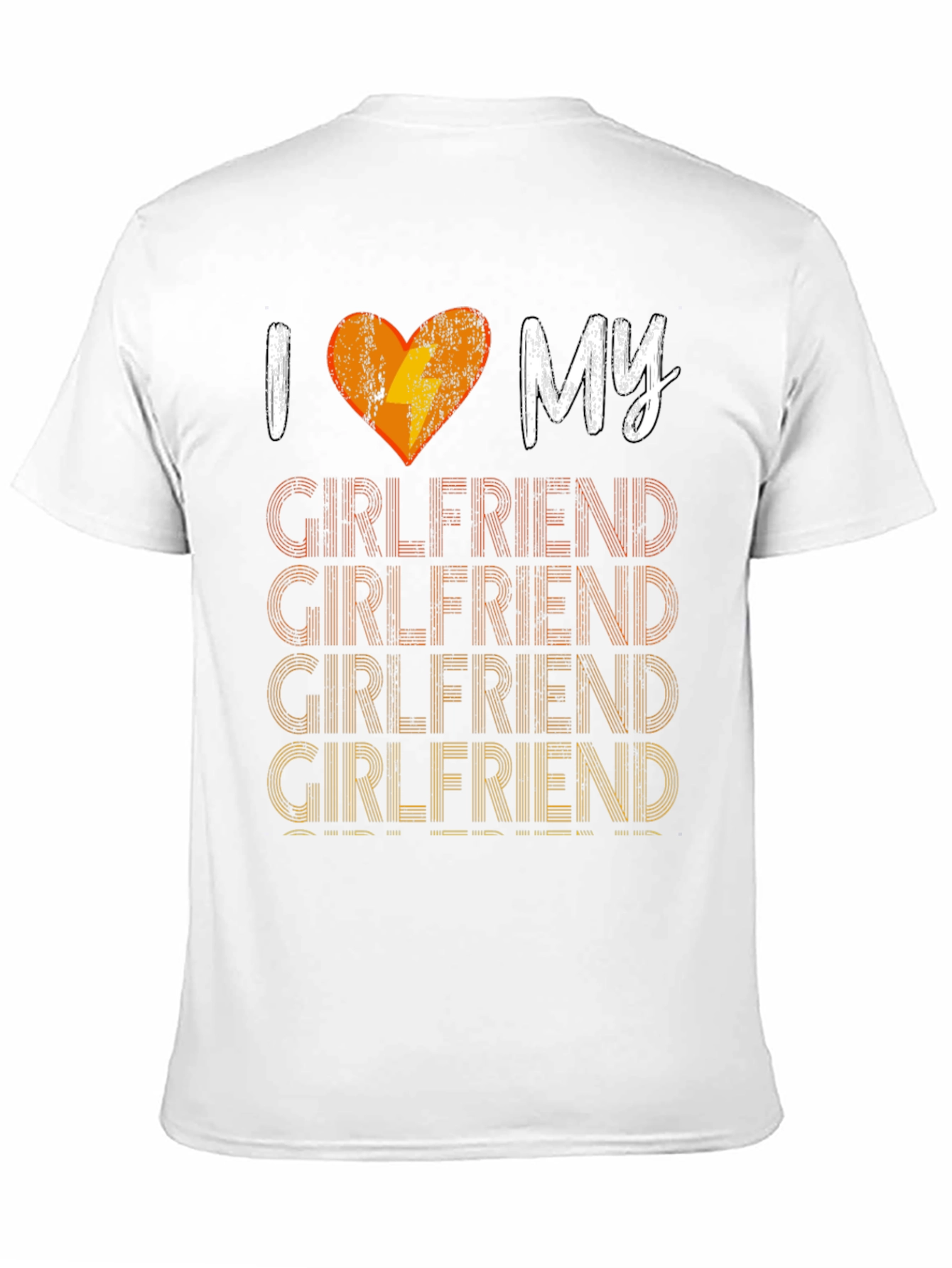 Black I Heart My Girlfriend T-Shirt - Funny Gift view 11