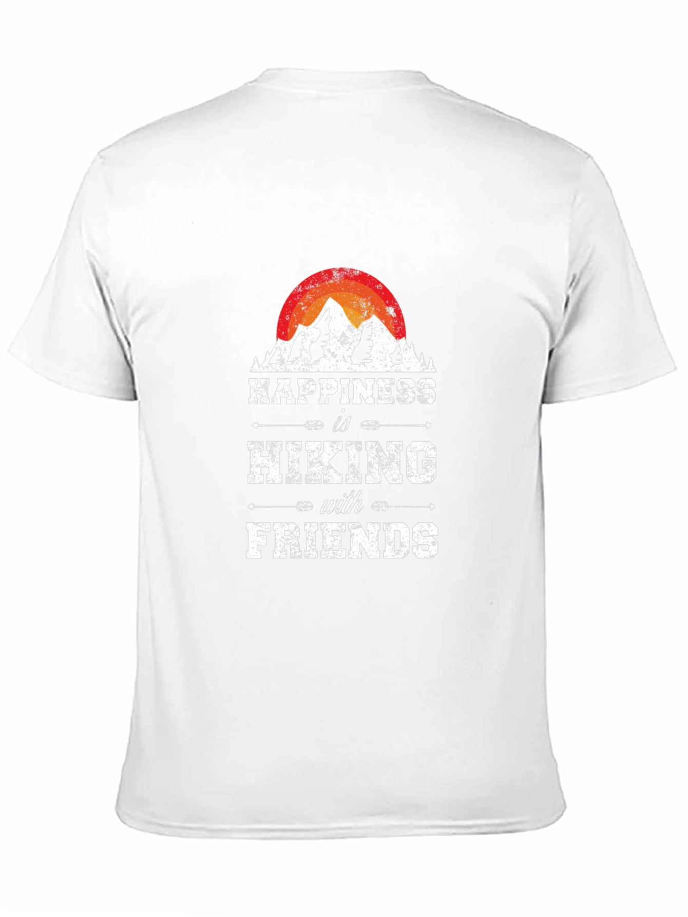 Black Happiness is Hiking with Friends Graphic Tee view 11