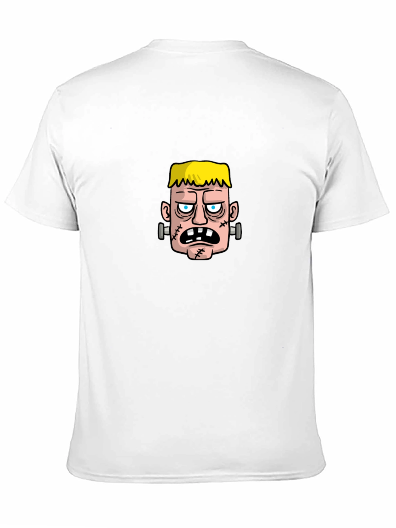 Black Frankenstein Graphic Tee - Black Cotton T-Shirt view 11