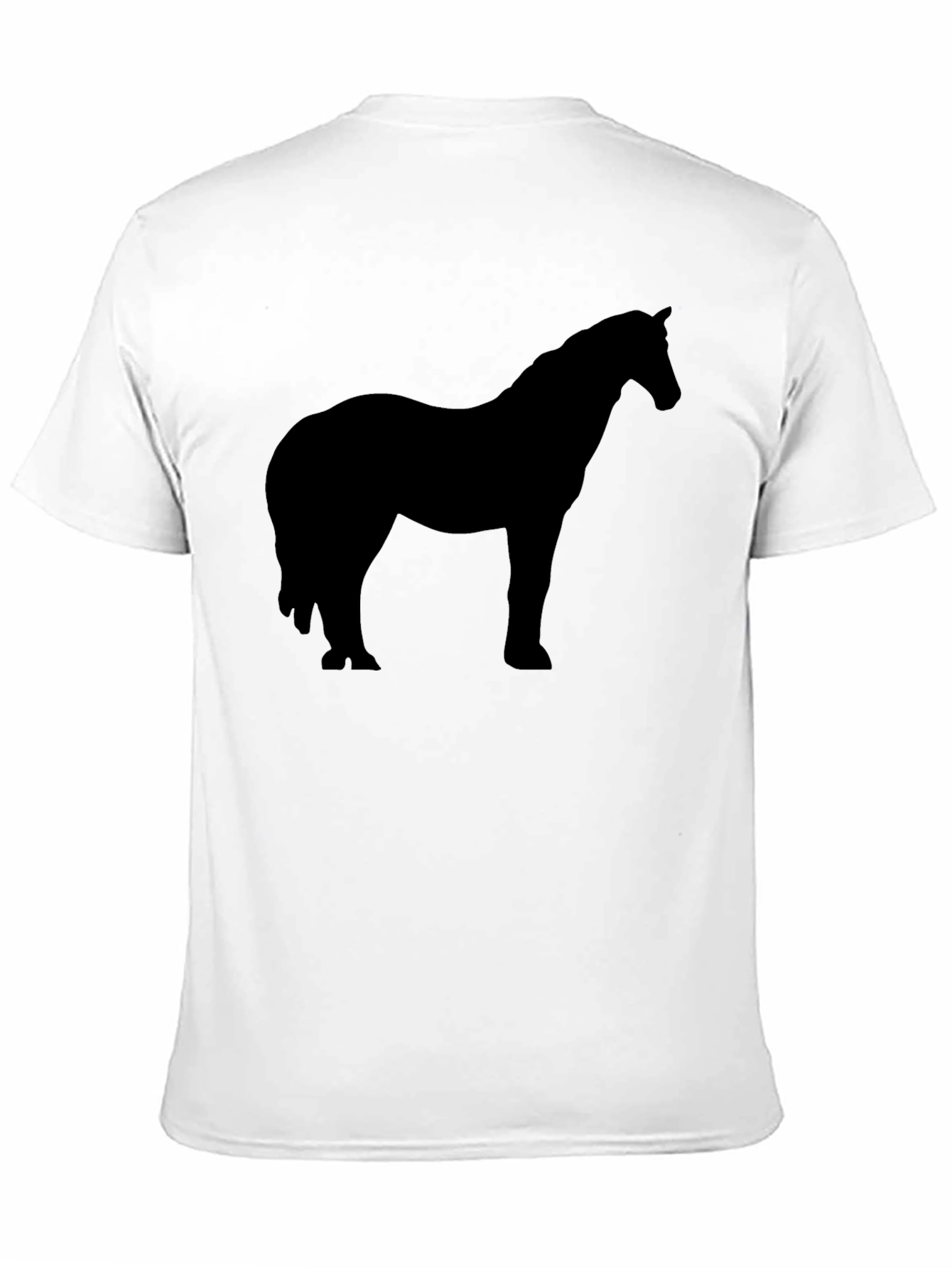 Black Black Horse Silhouette T-Shirt - Equestrian Style view 11