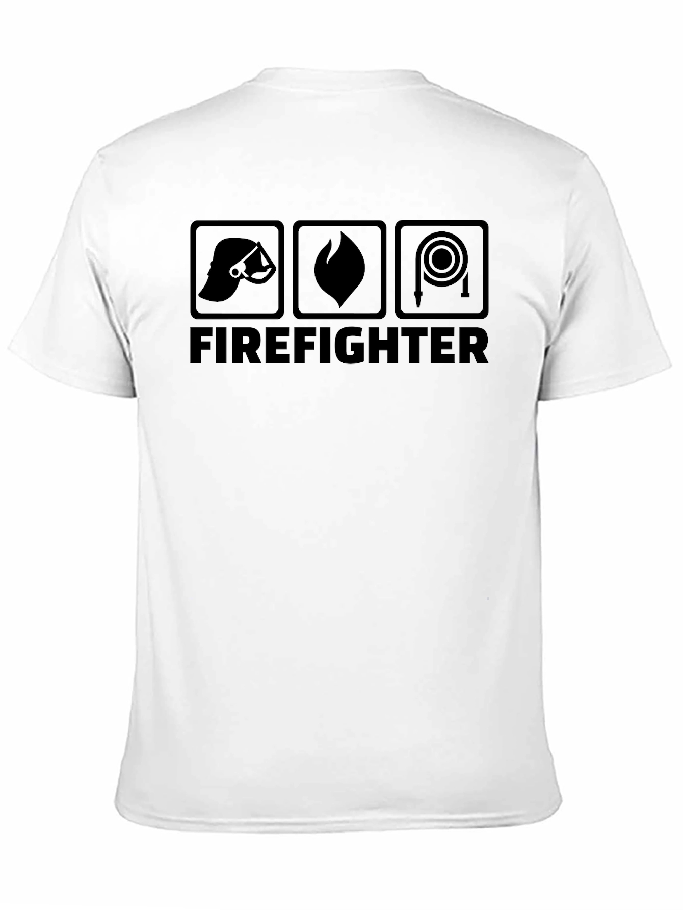 Black Firefighter Graphic Tee - Heroic Design view 11