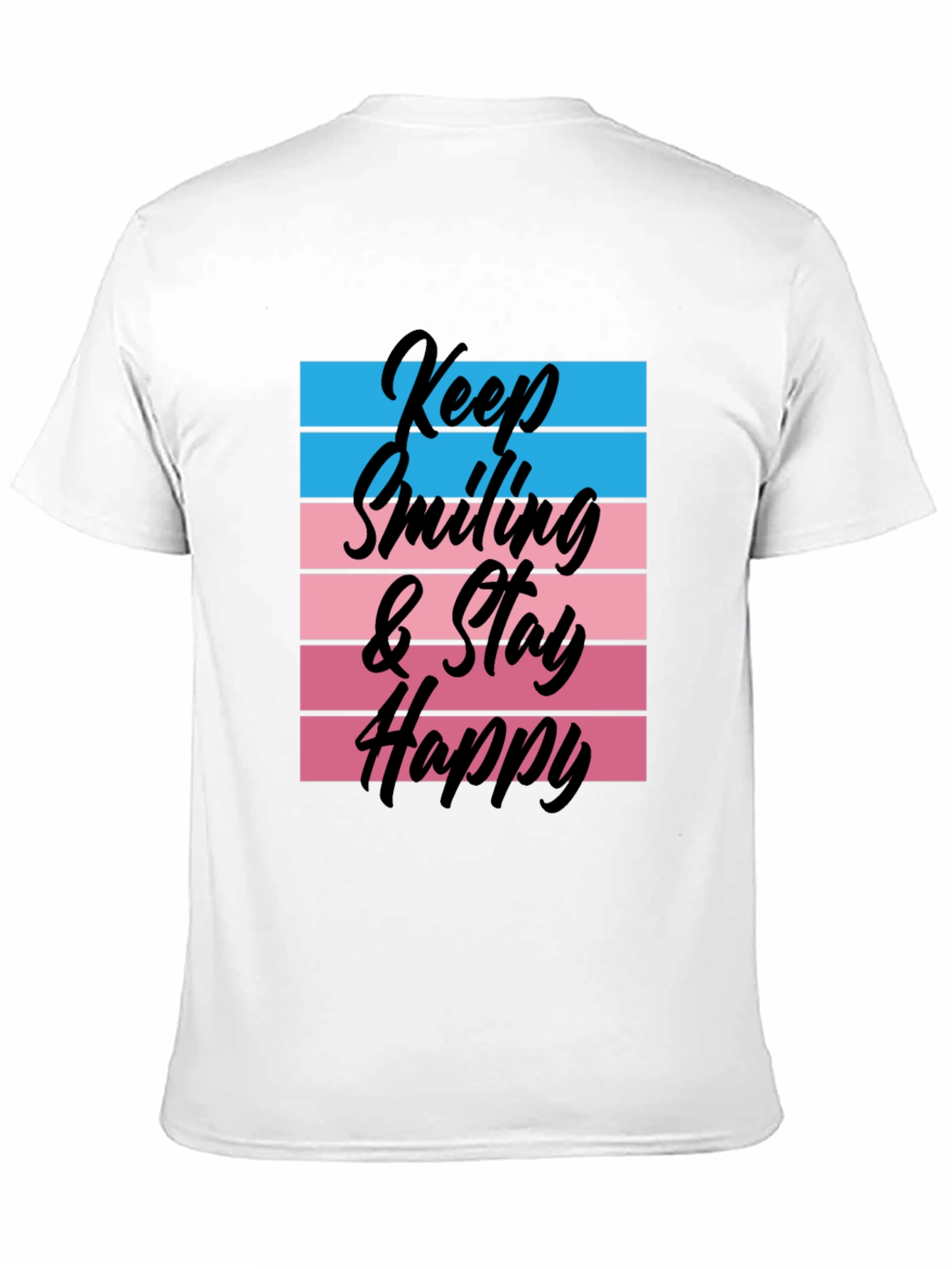 Black Keep Smiling Graphic T-Shirt - Unisex view 11