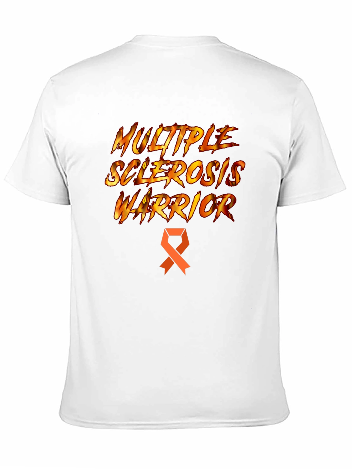 Black Multiple Sclerosis Warrior T-Shirt - Awareness Ribbon view 11