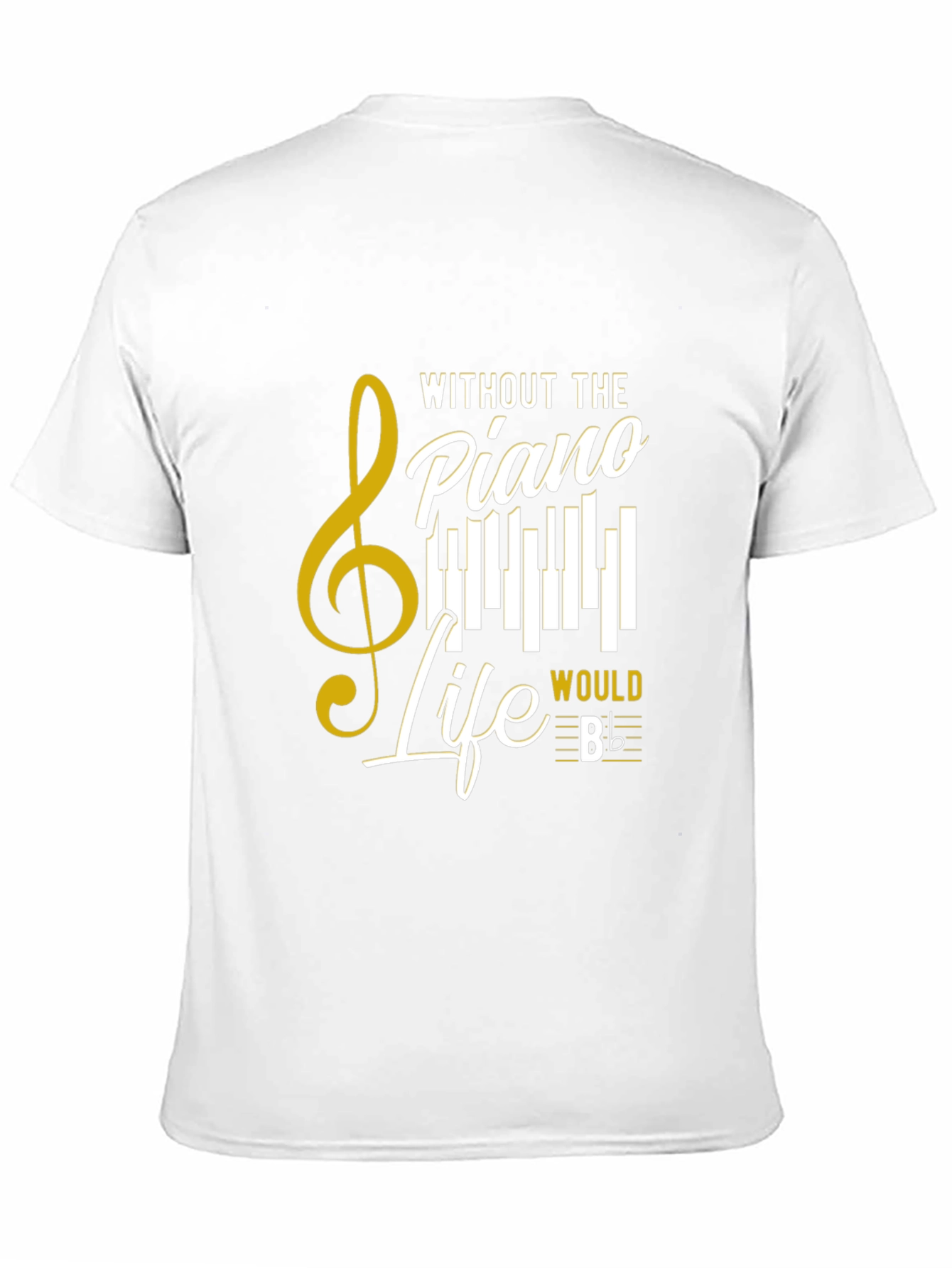 Black Piano Life T-Shirt - Music Lover Tee view 11