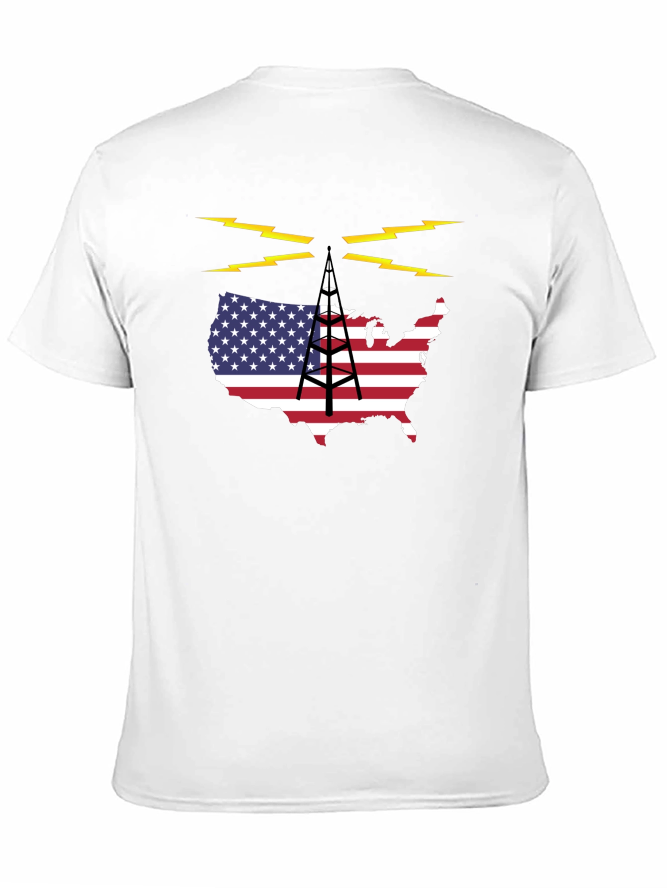 Black American Radio T-Shirt view 11