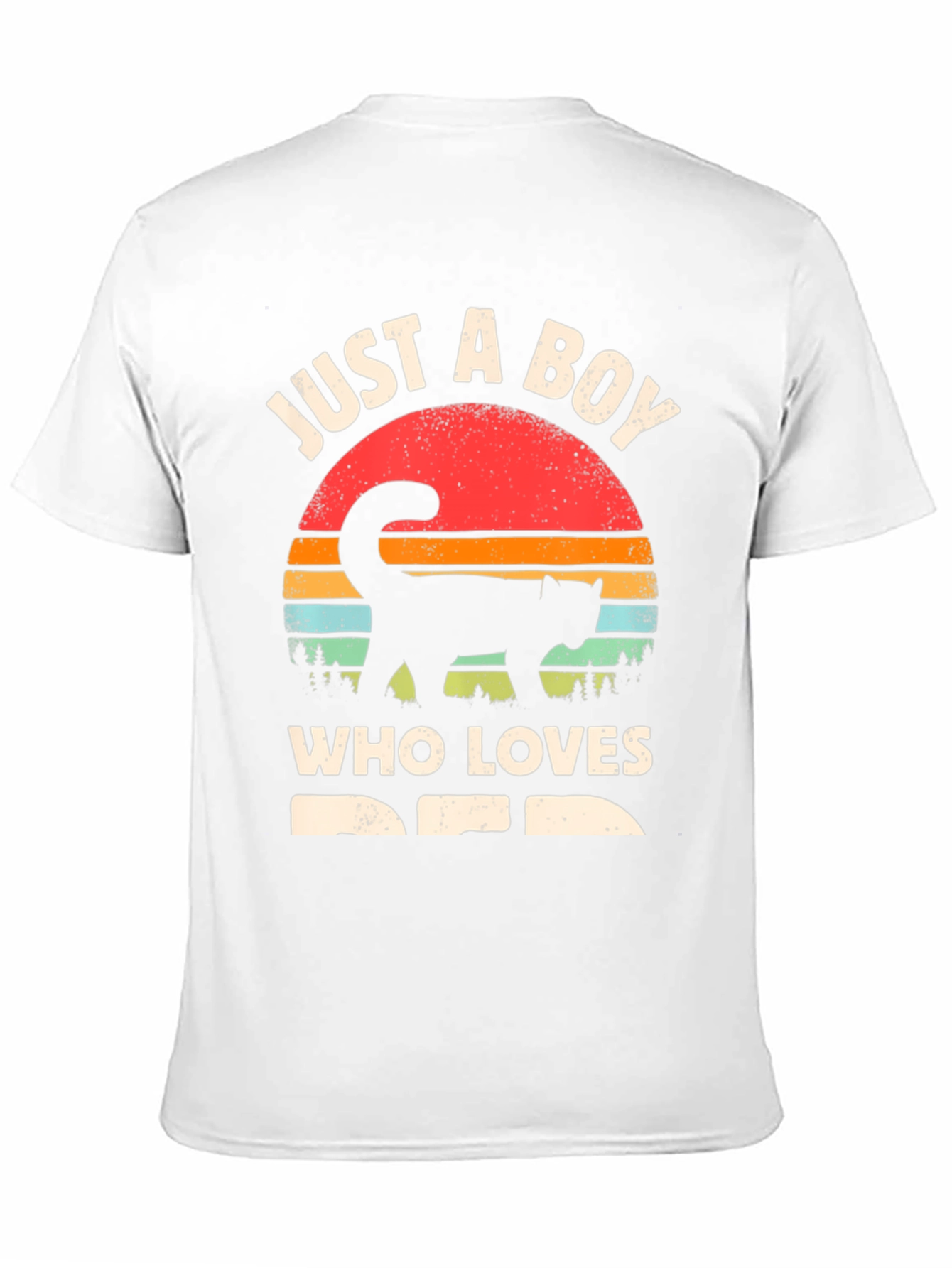 Black Just a Boy Who Loves Cats T-Shirt view 11