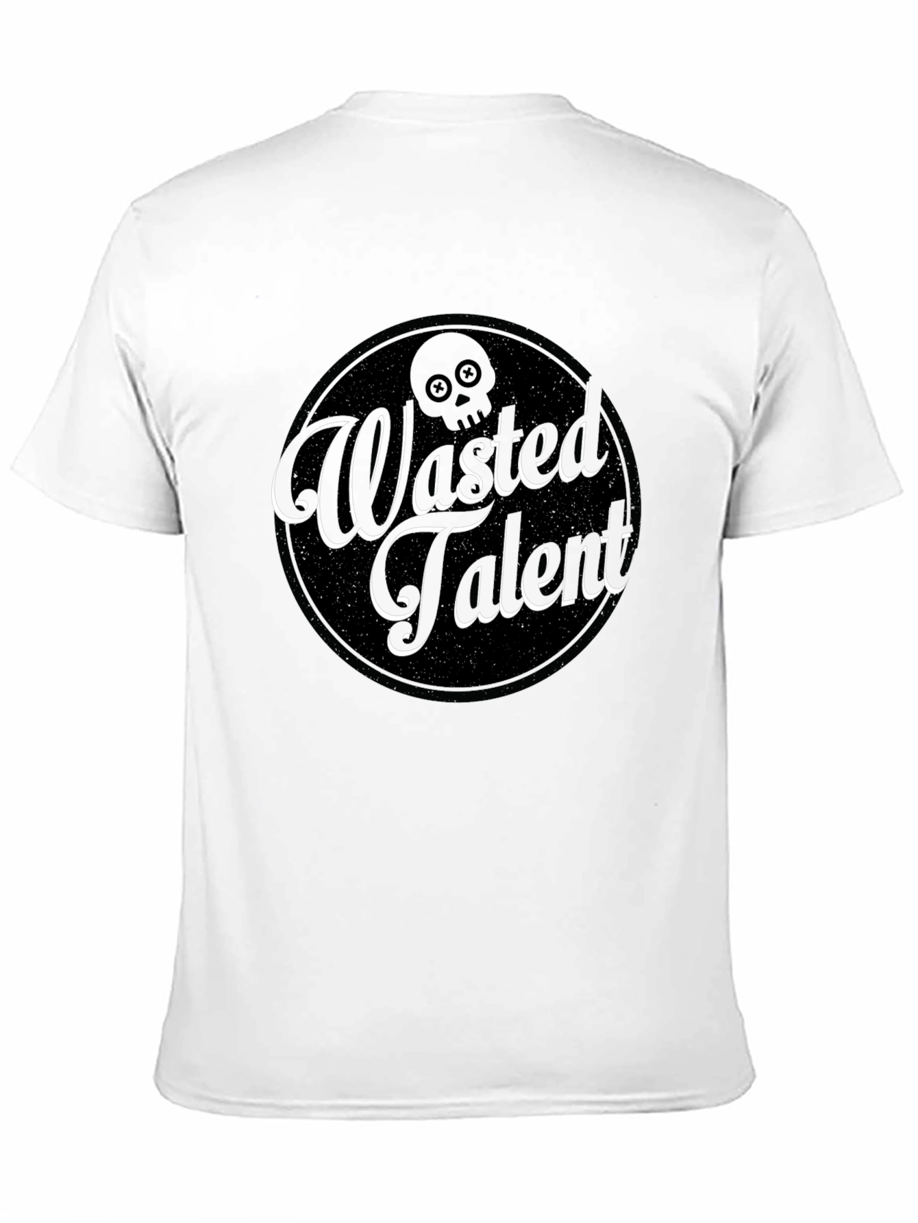 Black Wasted Talent Graphic Tee - Black Crew Neck view 11
