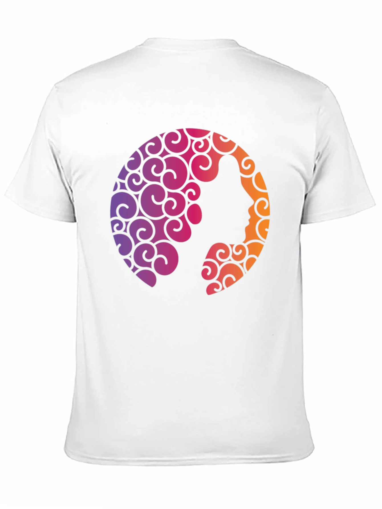 Black Silhouette Swirl Graphic Tee - Soft Black T-Shirt view 11