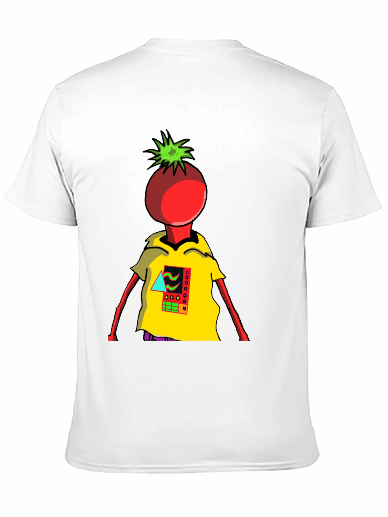 Black Tomato Head Graphic Tee - Unique & Stylish view 11