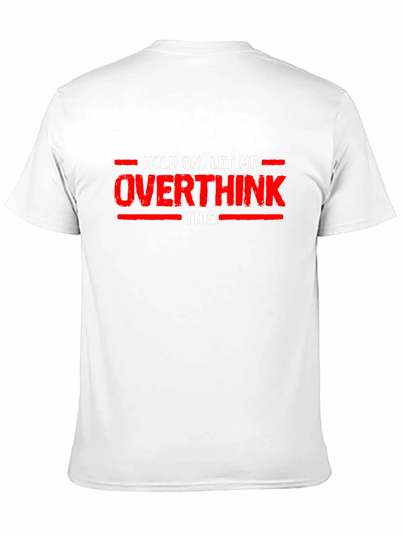 Black Overthink T-Shirt - Funny Graphic Tee view 11