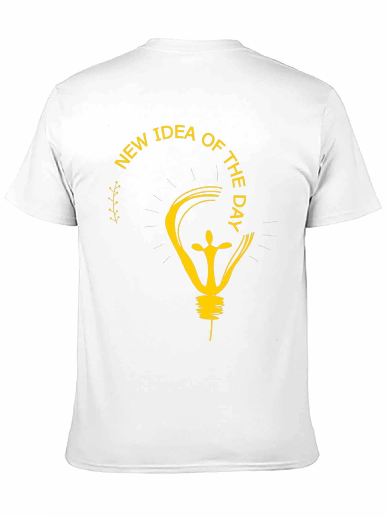 Black New Idea Of The Day Graphic T-Shirt view 11