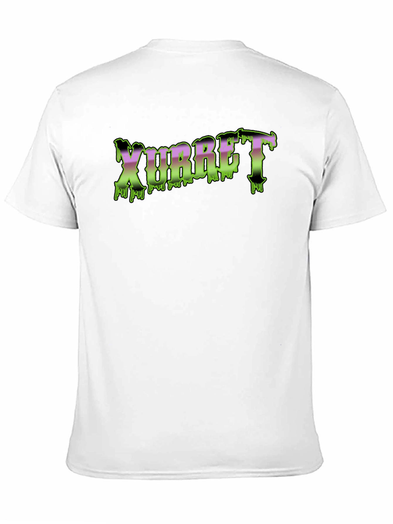 Black Xurret Drip Graphic Black T-Shirt view 11