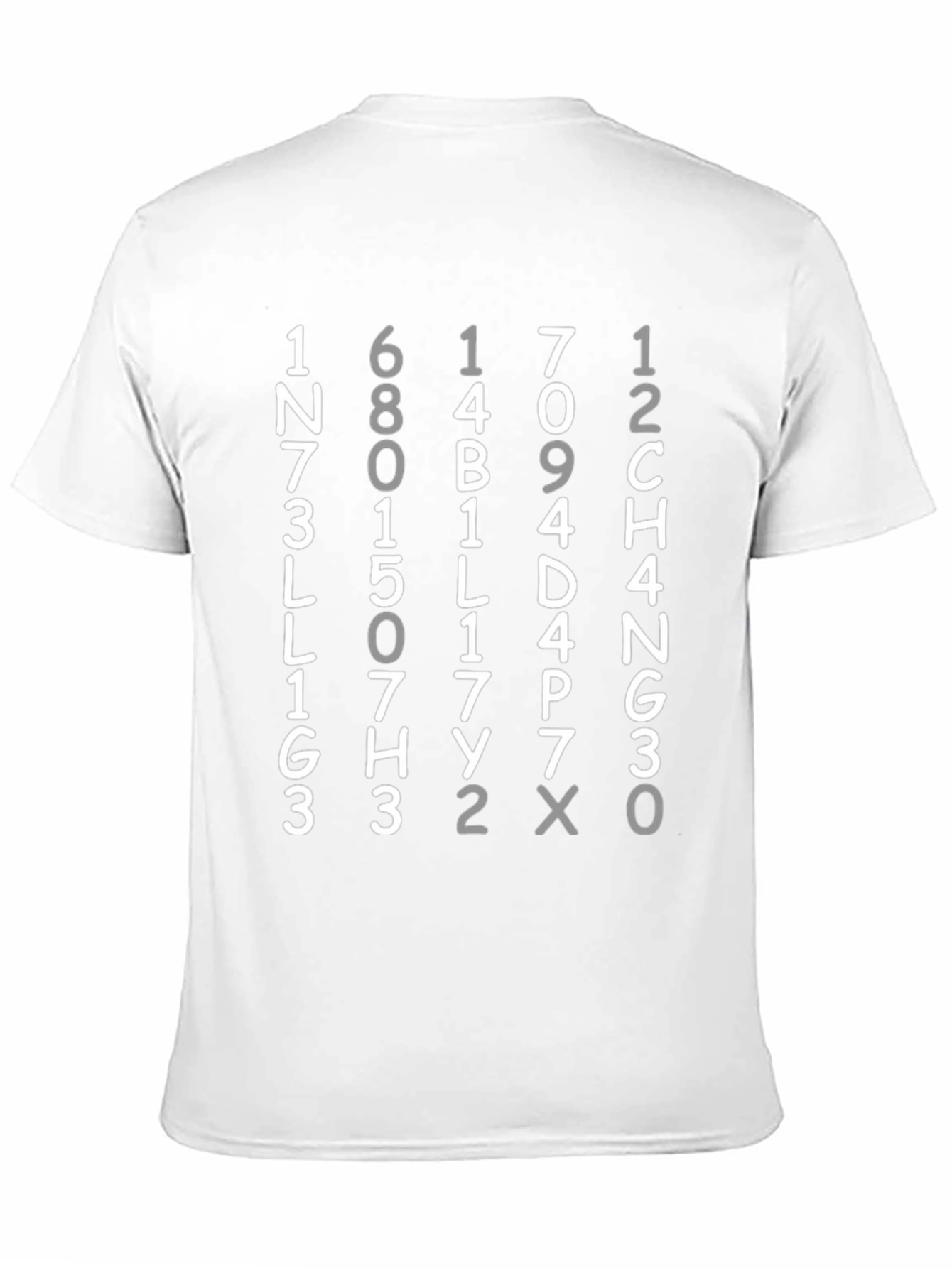 Black Numerology T-Shirt - Intellectual Design Tee view 11