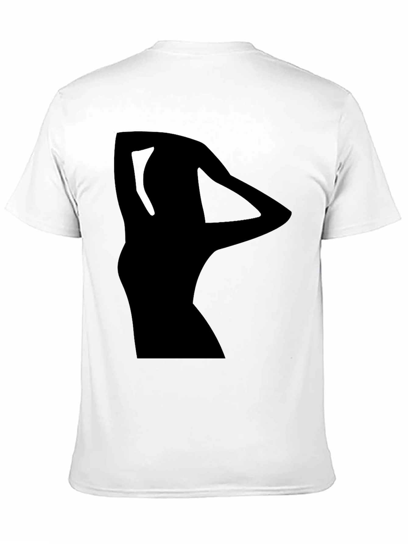Black Silhouette Graphic Black T-Shirt view 11