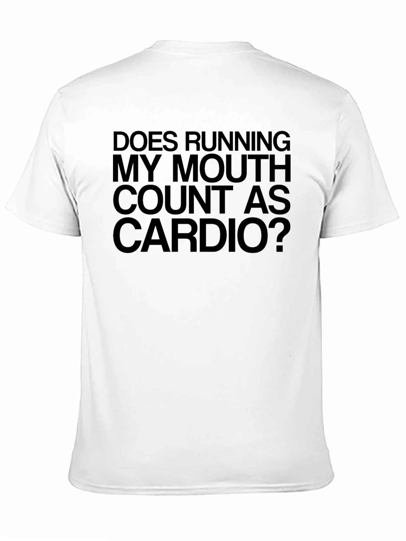 Black Funny Cardio T-Shirt view 11