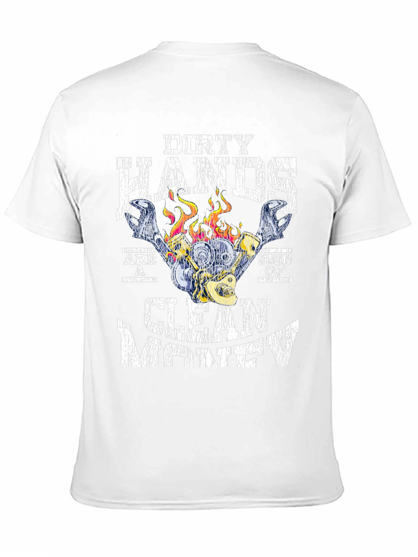 Black Dirty Hands Clean Money Graphic T-Shirt view 11