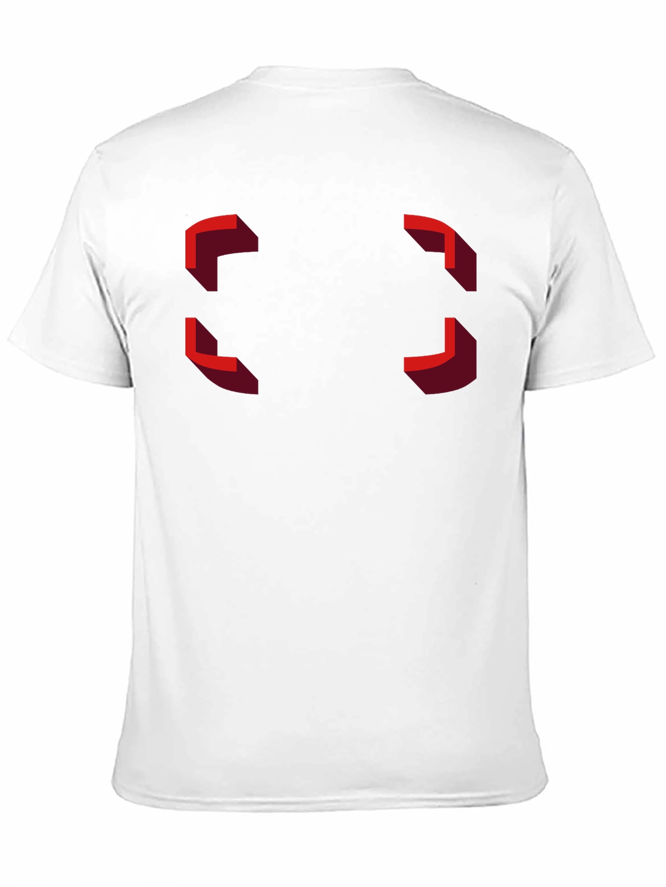 Black Modern Geometric Design Black T-Shirt view 11