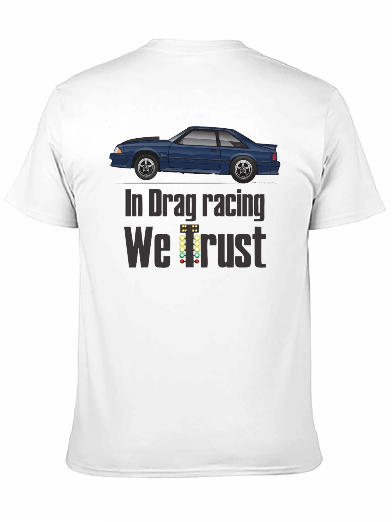 Black In Drag Racing We Trust T-Shirt view 11