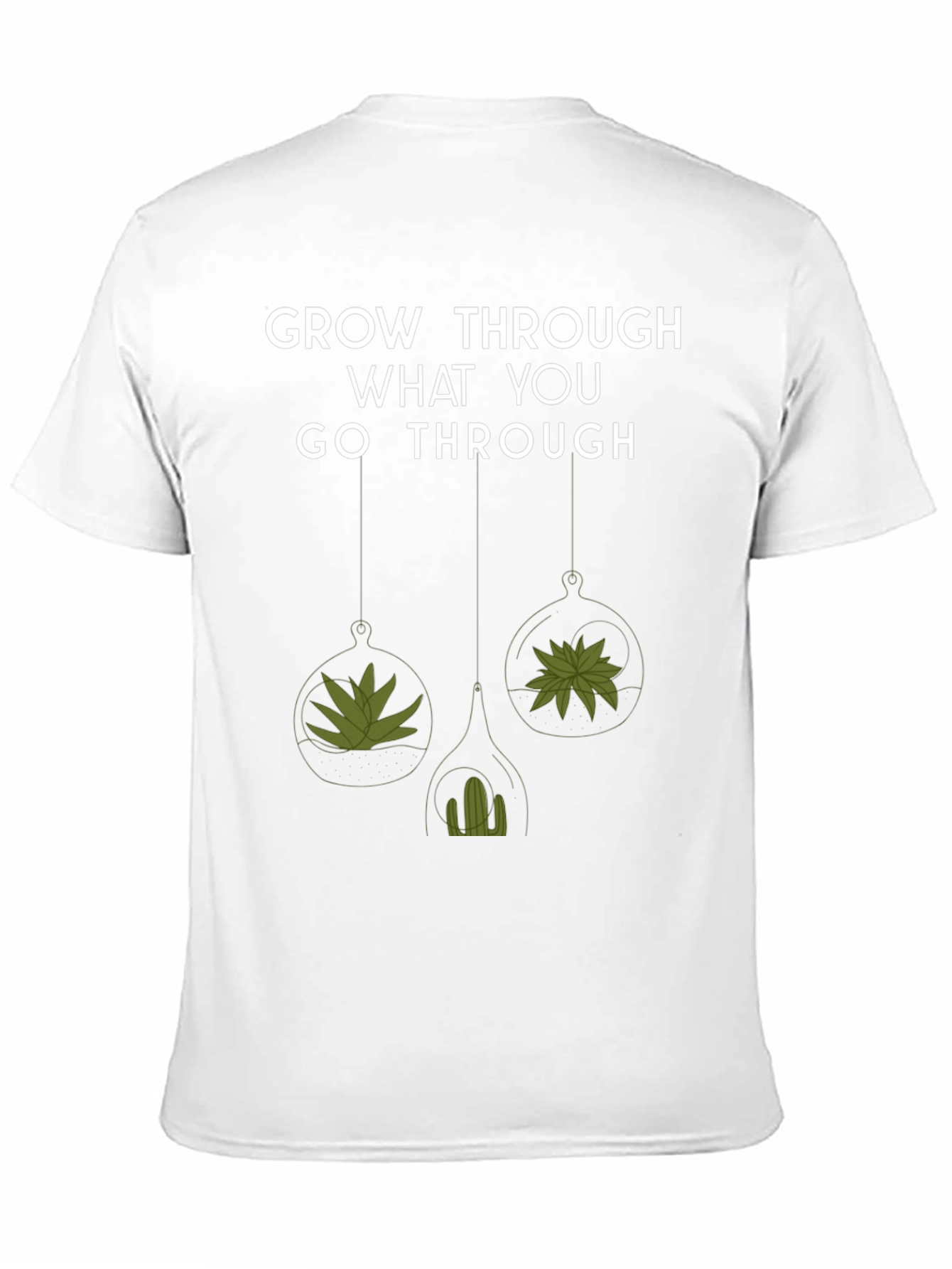 Black Grow Through What You Go Through Tee view 11
