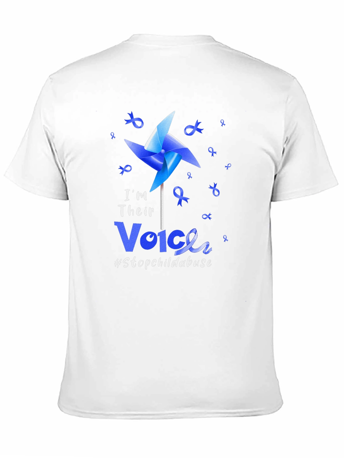 I'm Their Voice Stop Child Abuse Awareness T-Shirt - 11
