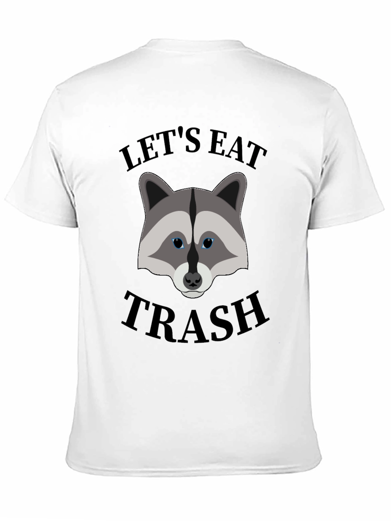Black Let's Eat Trash Raccoon Graphic T-Shirt view 11