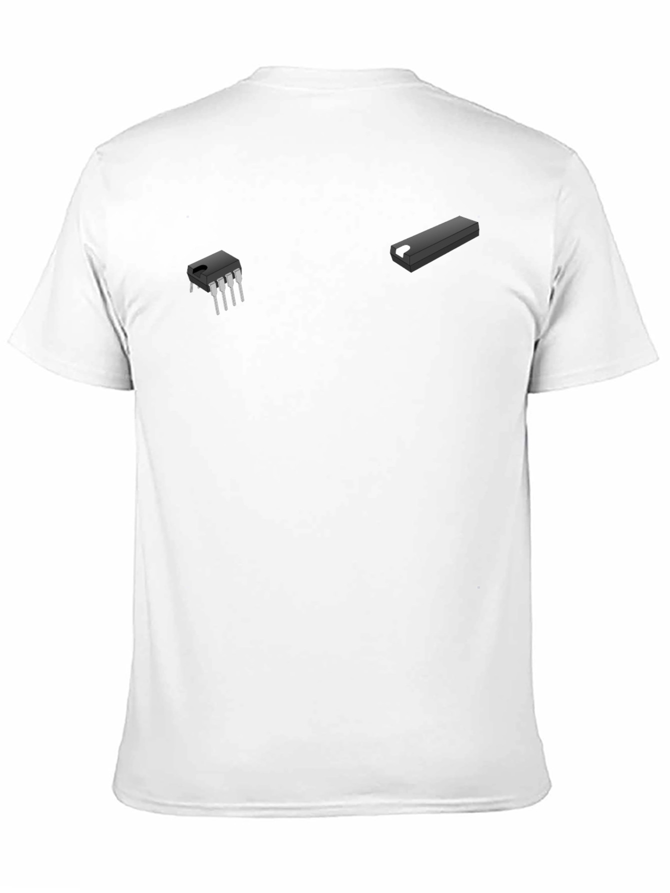 Black Tech Circuit T-Shirt - Modern Geek Style view 11