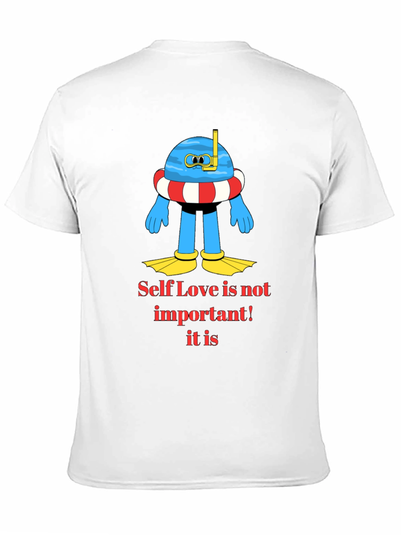 Black Humorous Graphic Tee - Self Love is Important view 11