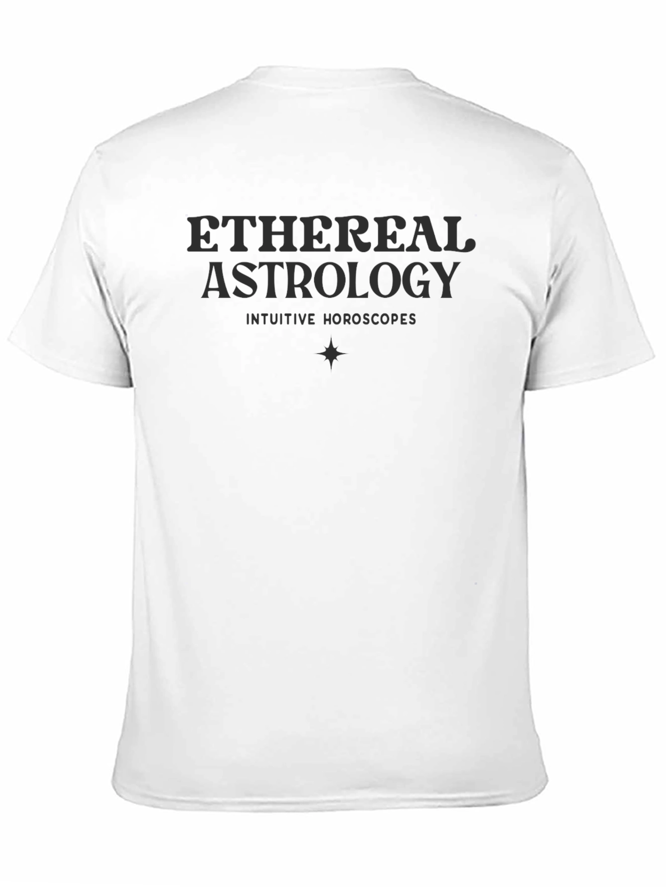 Black Ethereal Astrology Tee - Intuitive Horoscopes T-Shirt view 11