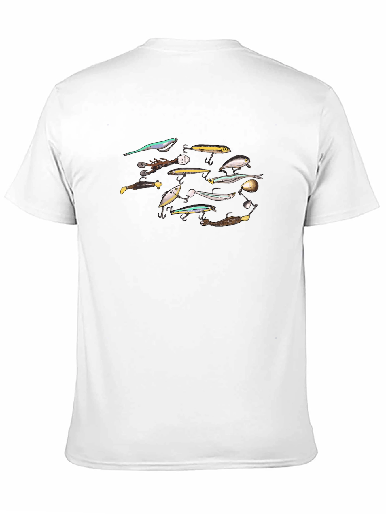Black Fishing Lures T-Shirt - Angler's Delight view 11