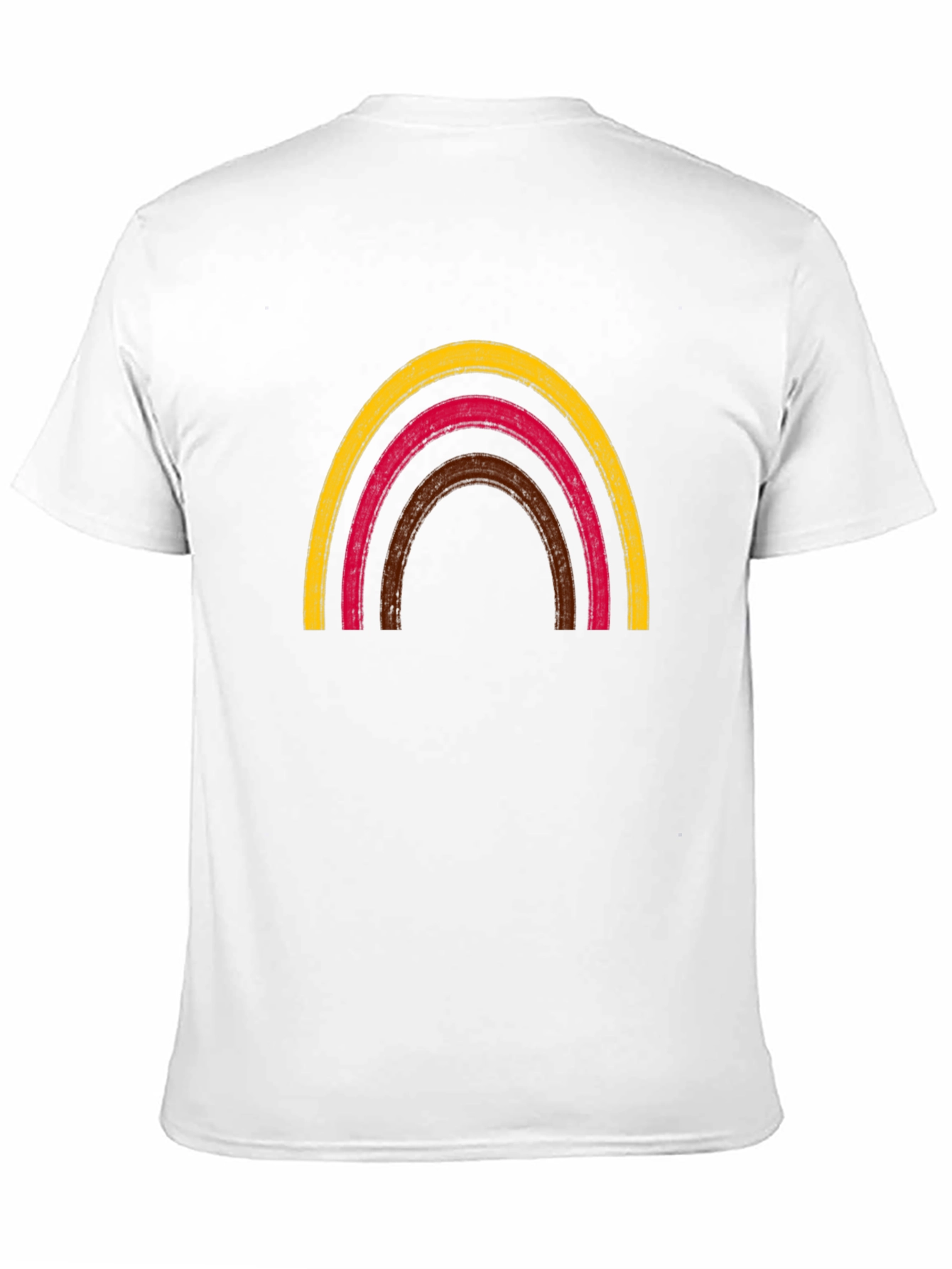Black Rainbow Arch Graphic Tee - Black Cotton T-Shirt view 11