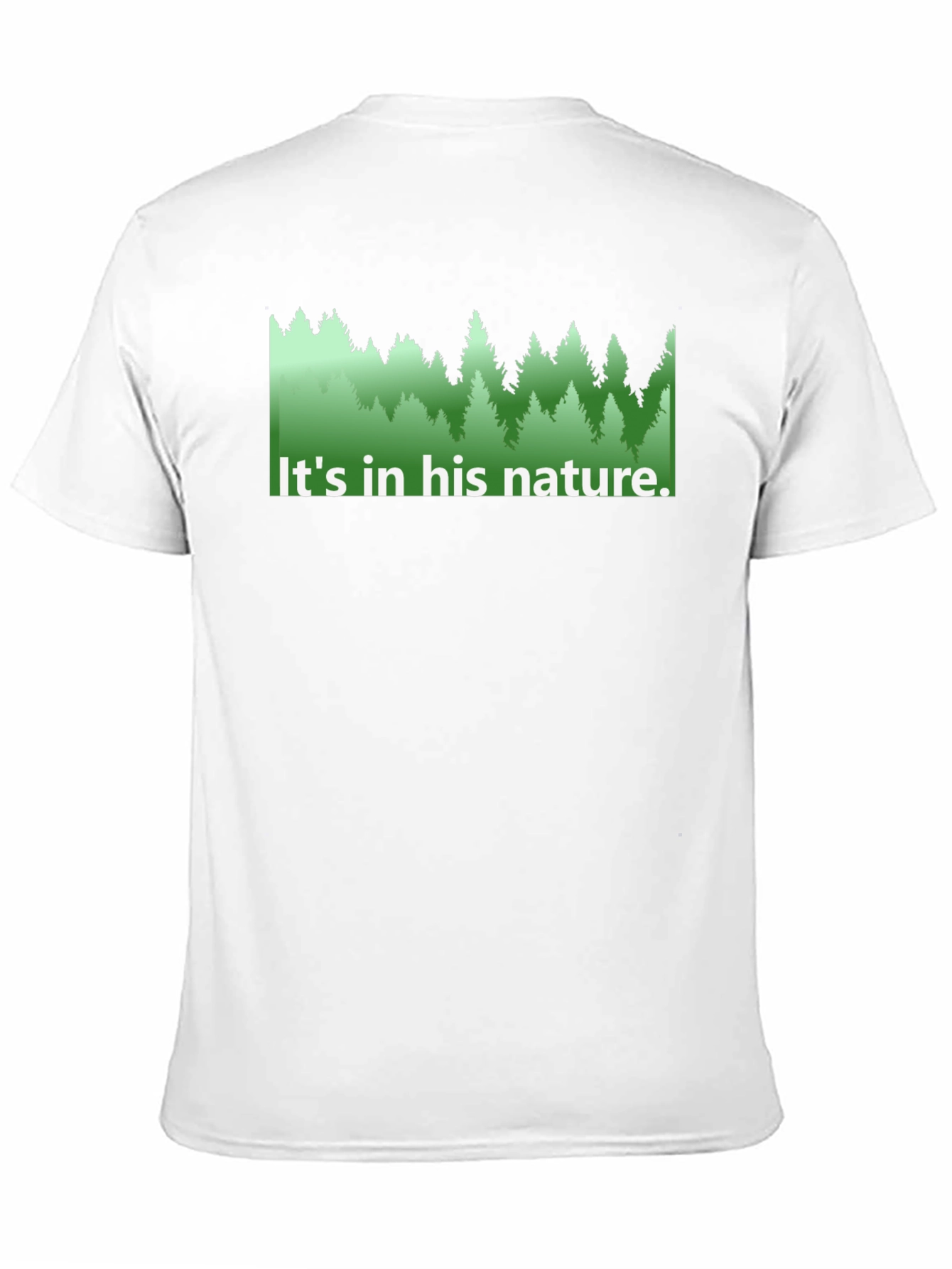 Black Nature Lover's Tee - "It's in his nature." view 11