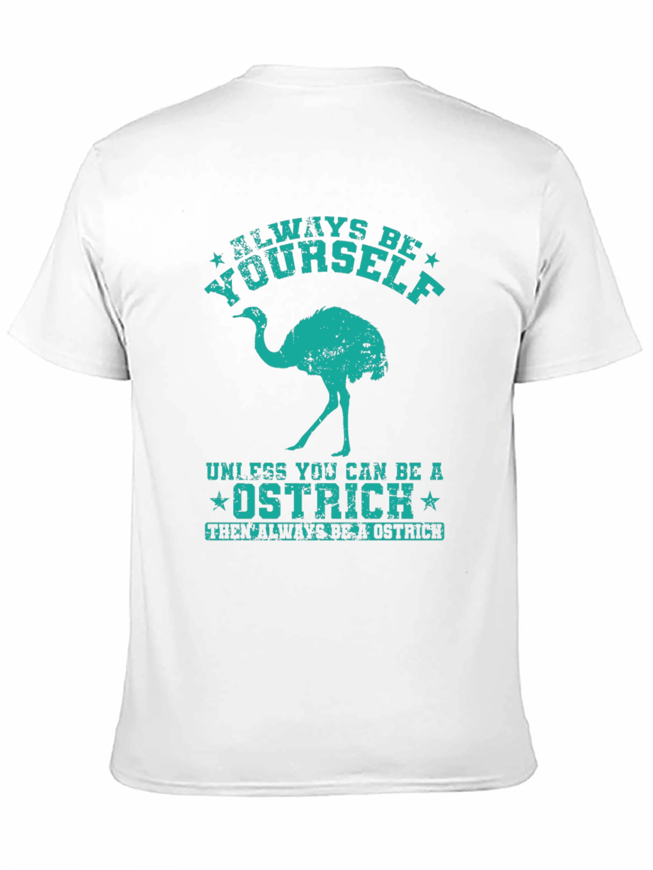 Black Always Be Yourself Ostrich Graphic T-Shirt view 11