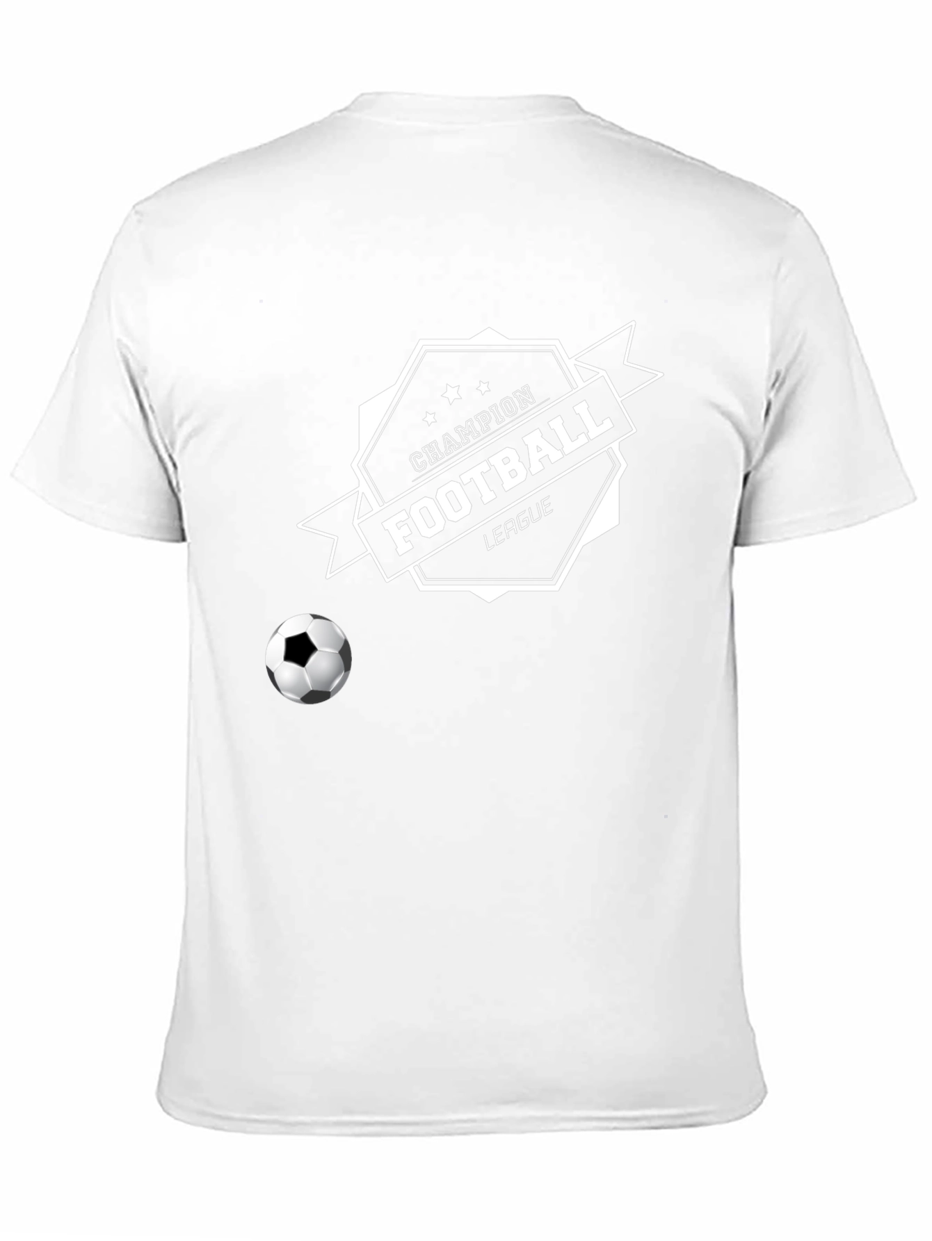 Black Champion Football League Black T-Shirt view 11