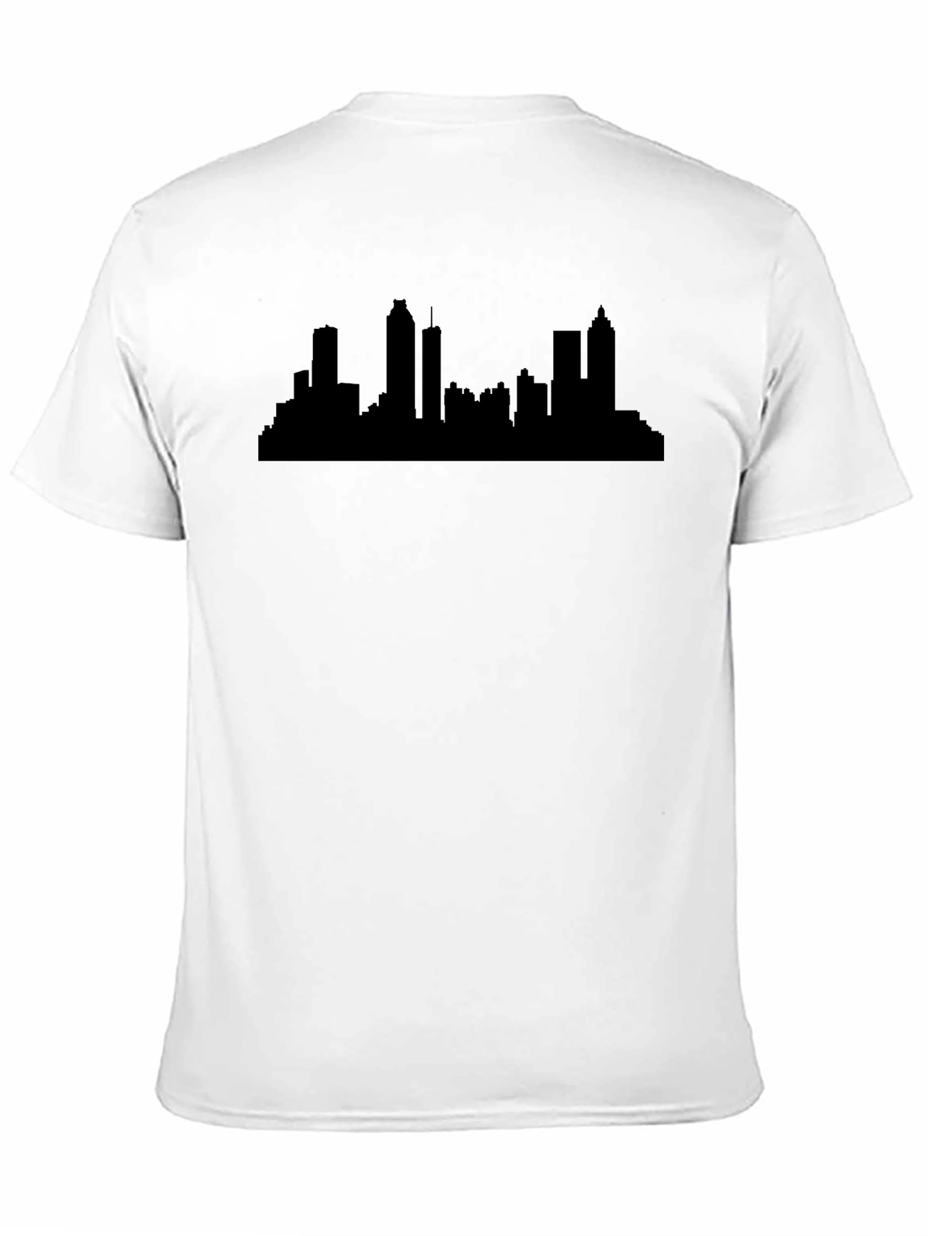 Black Atlanta Skyline Black T-Shirt view 11