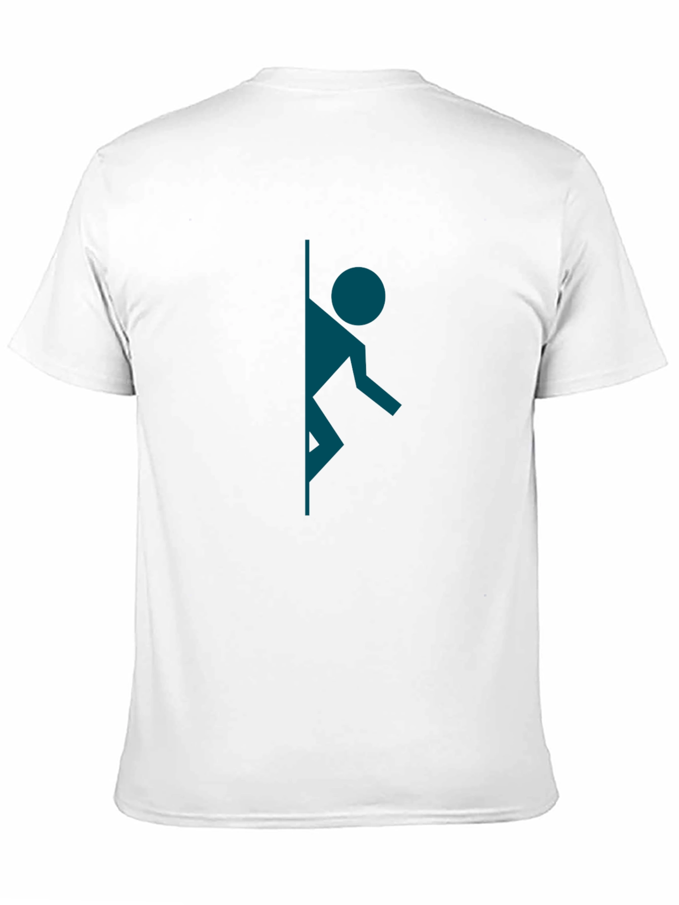 Black Portal Stick Figure Graphic Tee - Black Cotton Blend view 11