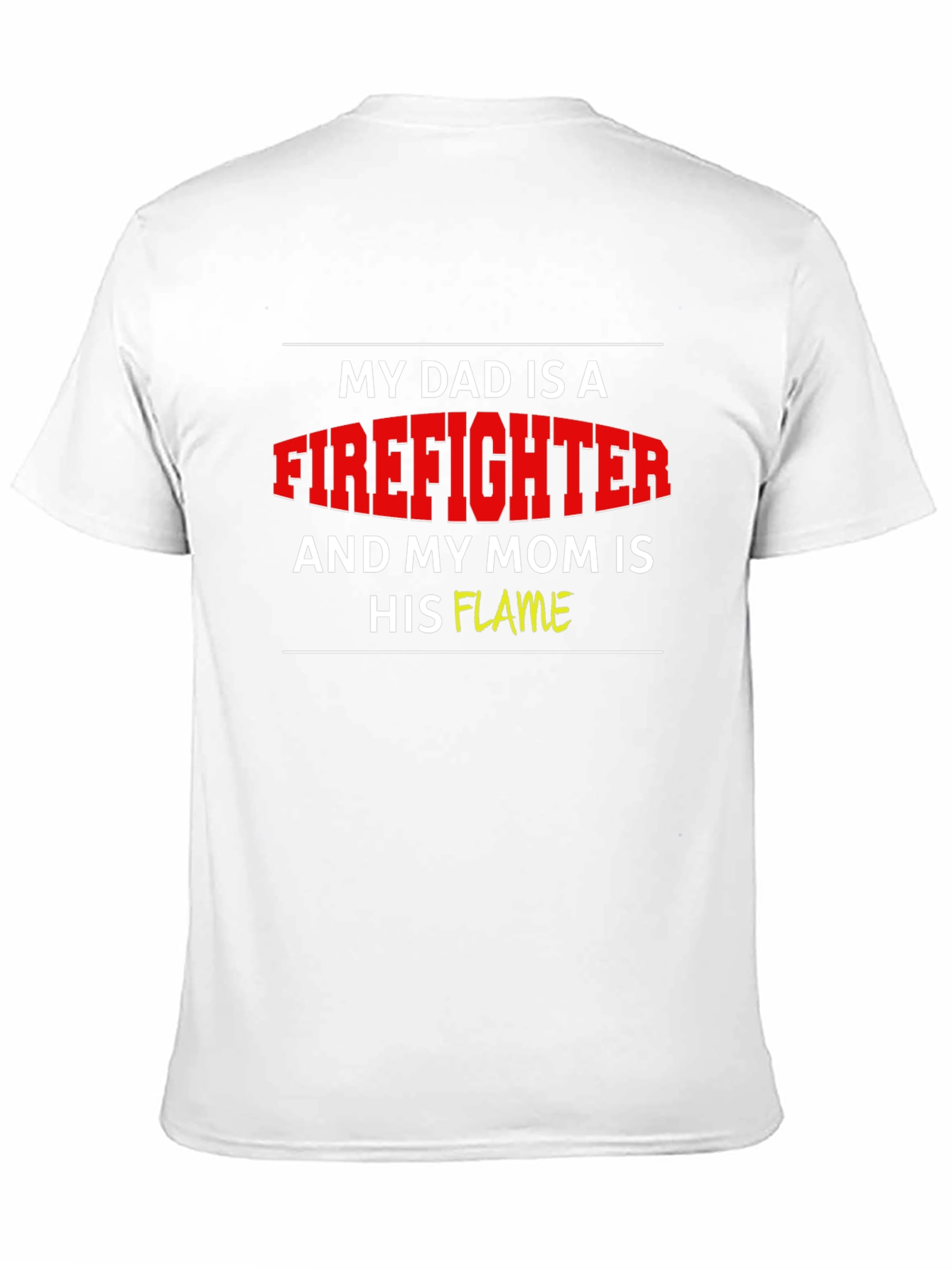 Black Firefighter Dad & Flame Mom Graphic Tee view 11