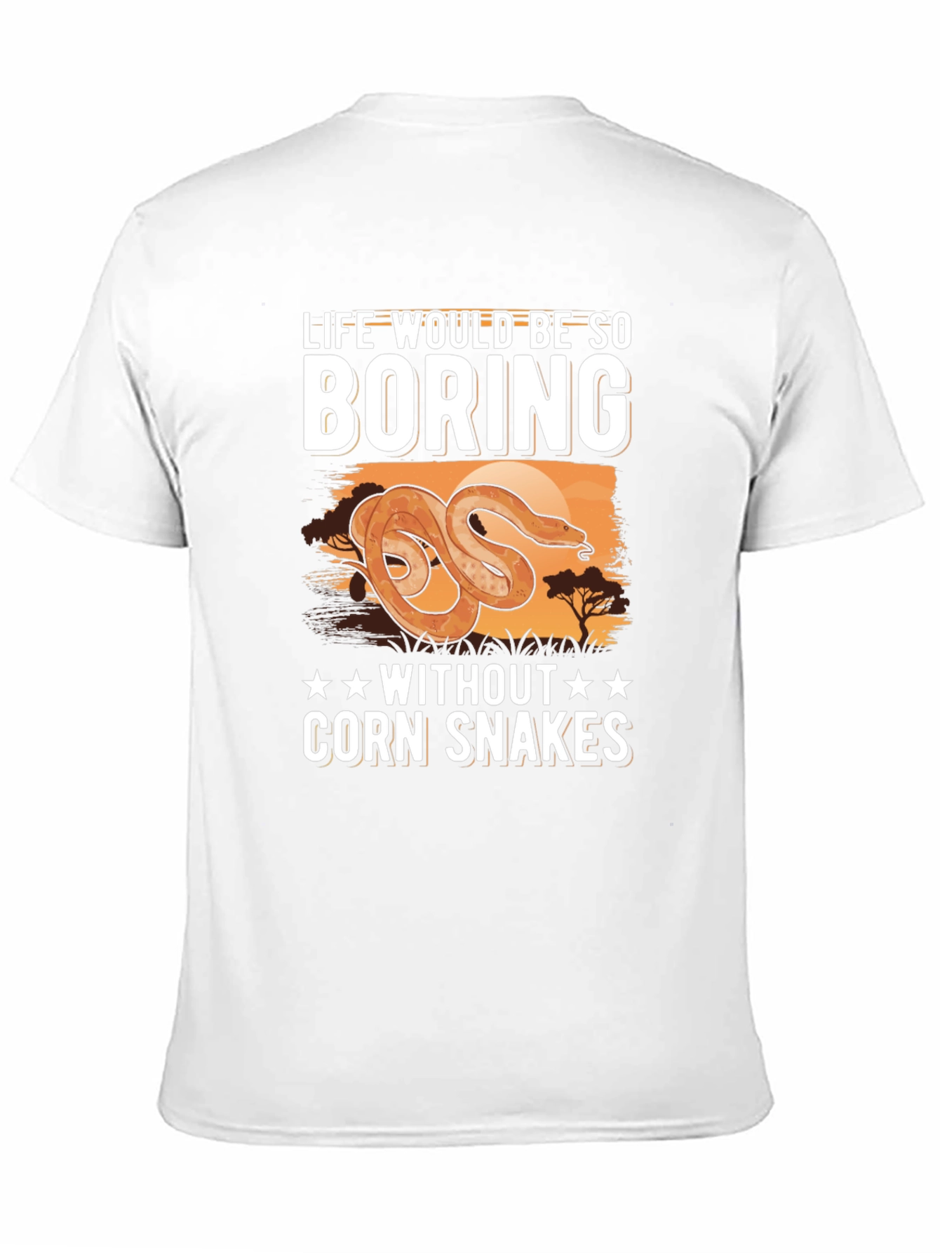 Black Life Would Be Boring Corn Snakes T-Shirt view 11