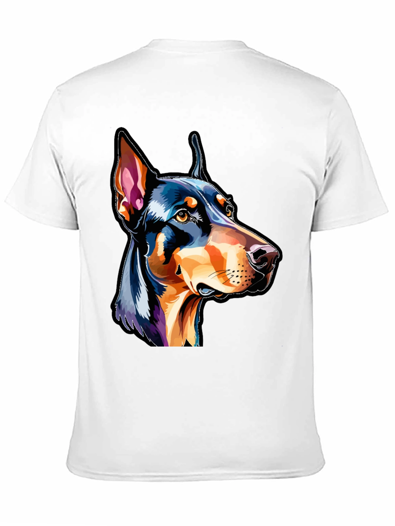 Black Doberman Dog Breed Graphic T-Shirt view 11