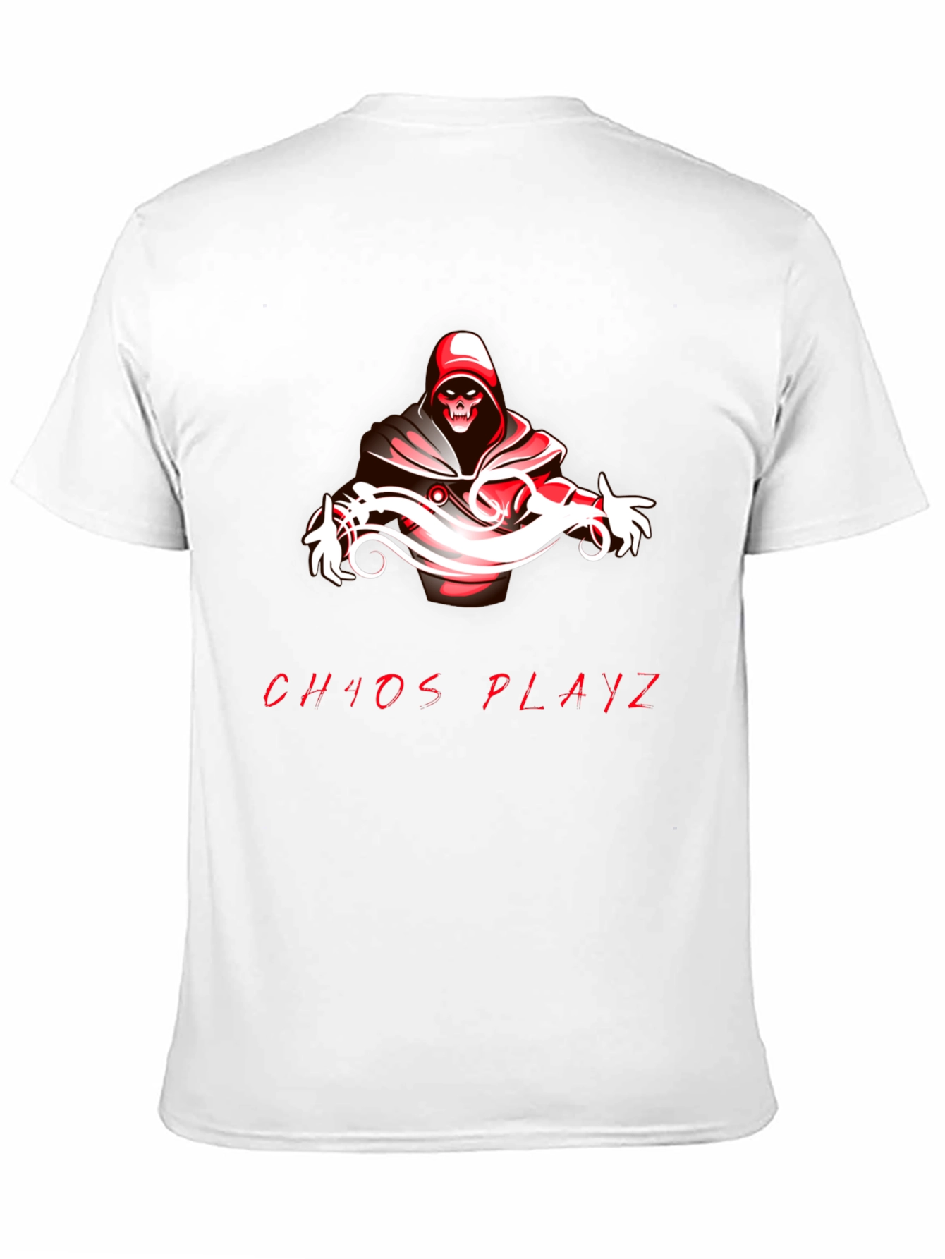 Black Chaos Playz Graphic Tee - Black Cotton Blend view 11