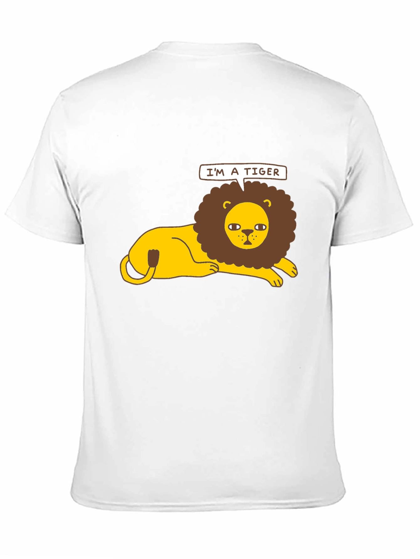 Black I'm a Tiger T-Shirt - Funny Lion Graphic Tee view 11