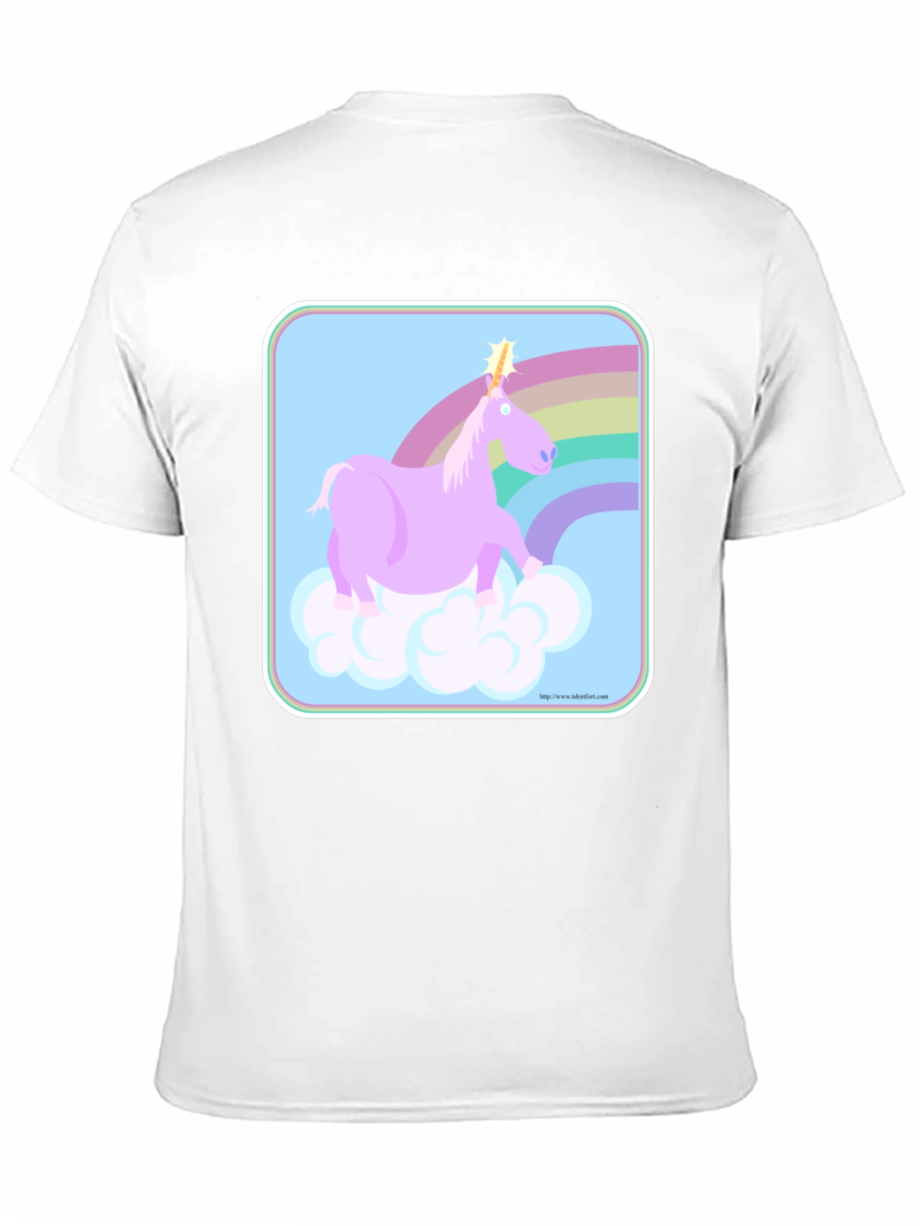 Black Unicorn Rainbow Graphic Tee - Black Cotton Comfort view 11