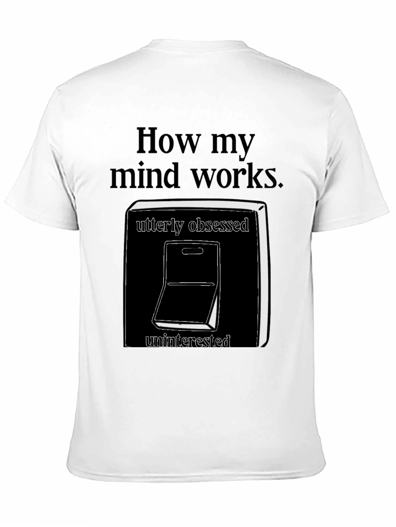 Black How My Mind Works T-Shirt view 11