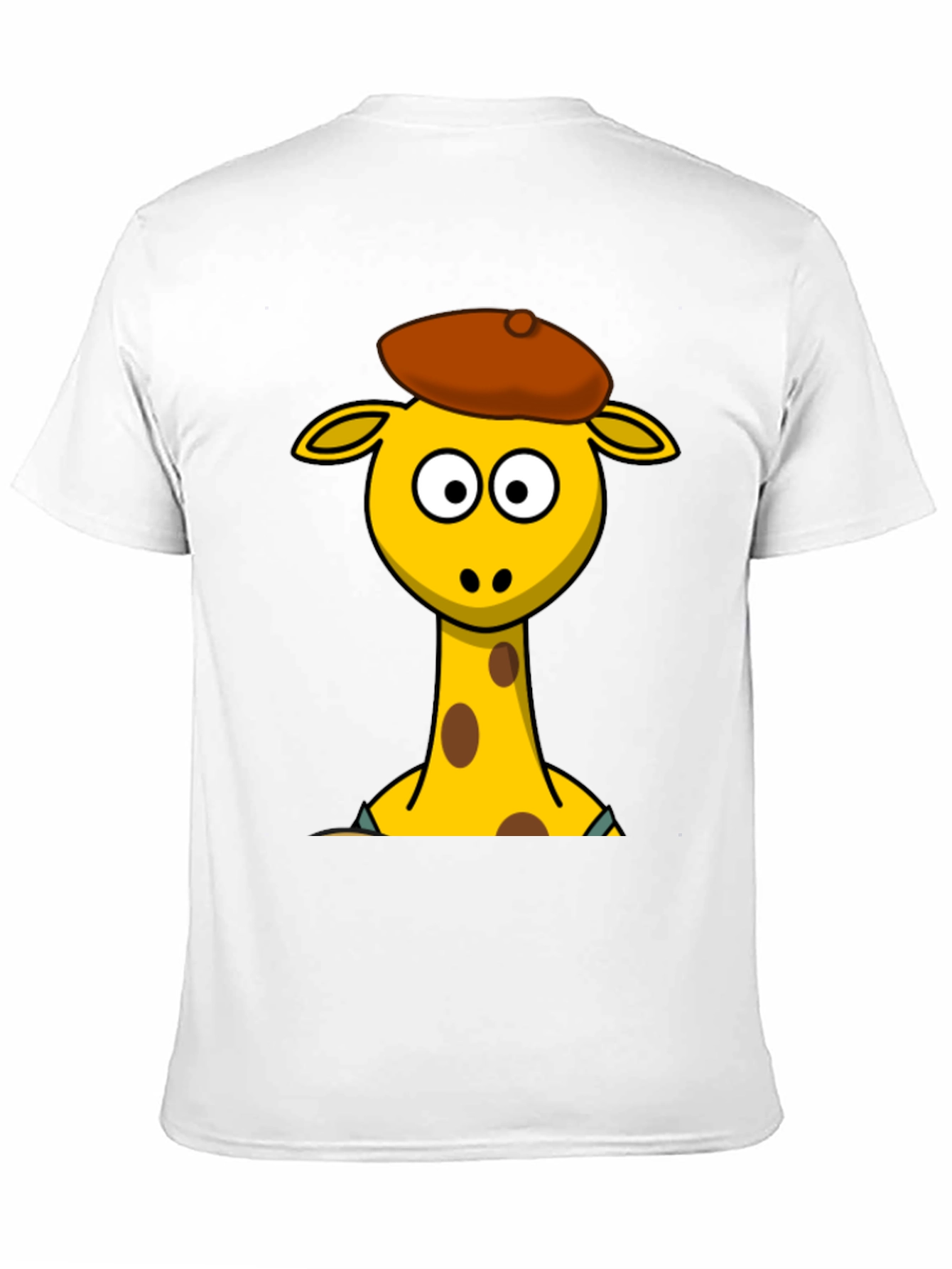 Black Cartoon Giraffe T-Shirt - Quirky Graphic Tee view 11