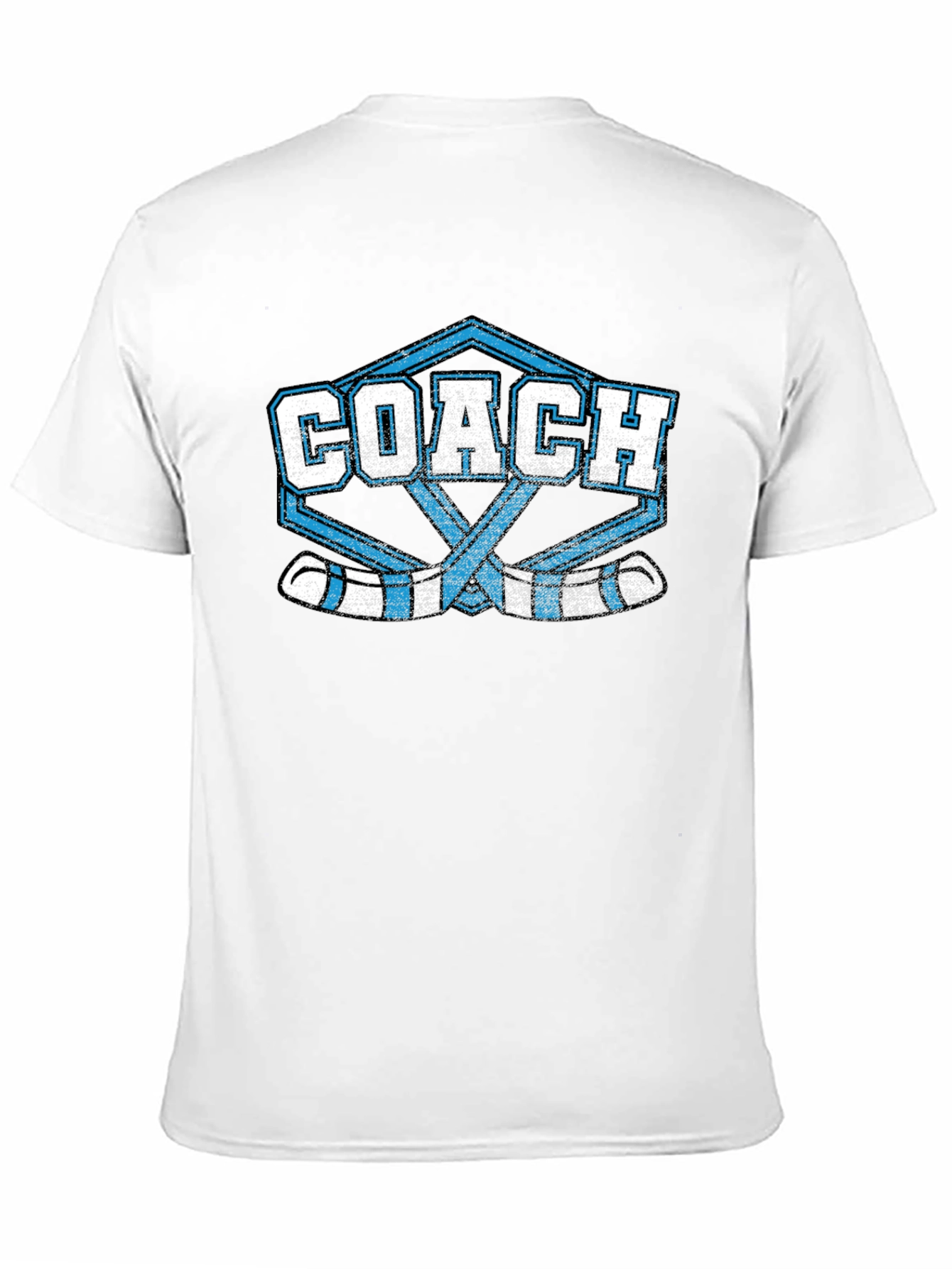 Black Hockey Coach T-Shirt view 11